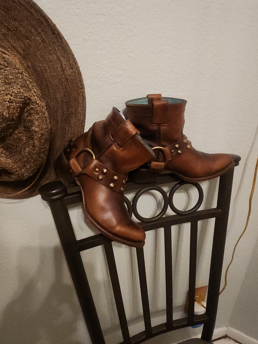 Corral Sierra Studded Harness Ankle Boots brown Leather western cowgirl - Picture 2 of 9